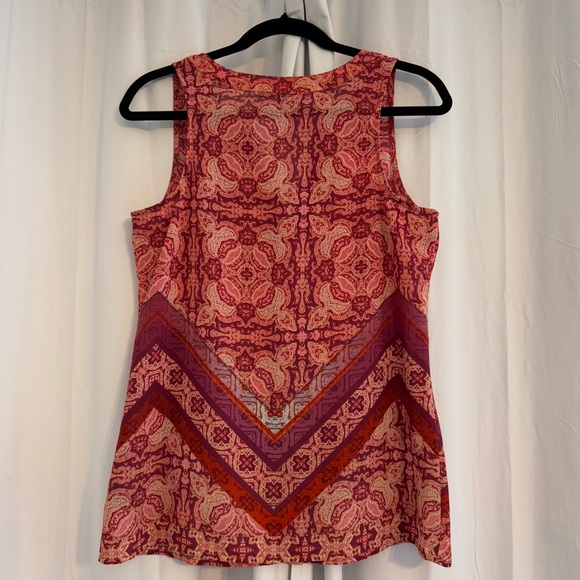 Sanctuary Sleeveless V Neck Geometric Boho Top Women’s Small - Picture 3 of 6